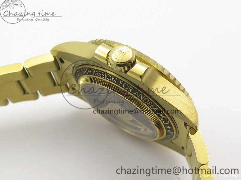 Good Copy Rolex Watches Skeleton Submariner on SA YG Edition Pirlo Project Bracelet Best 2981 YG Andrea VRF Popular 0108